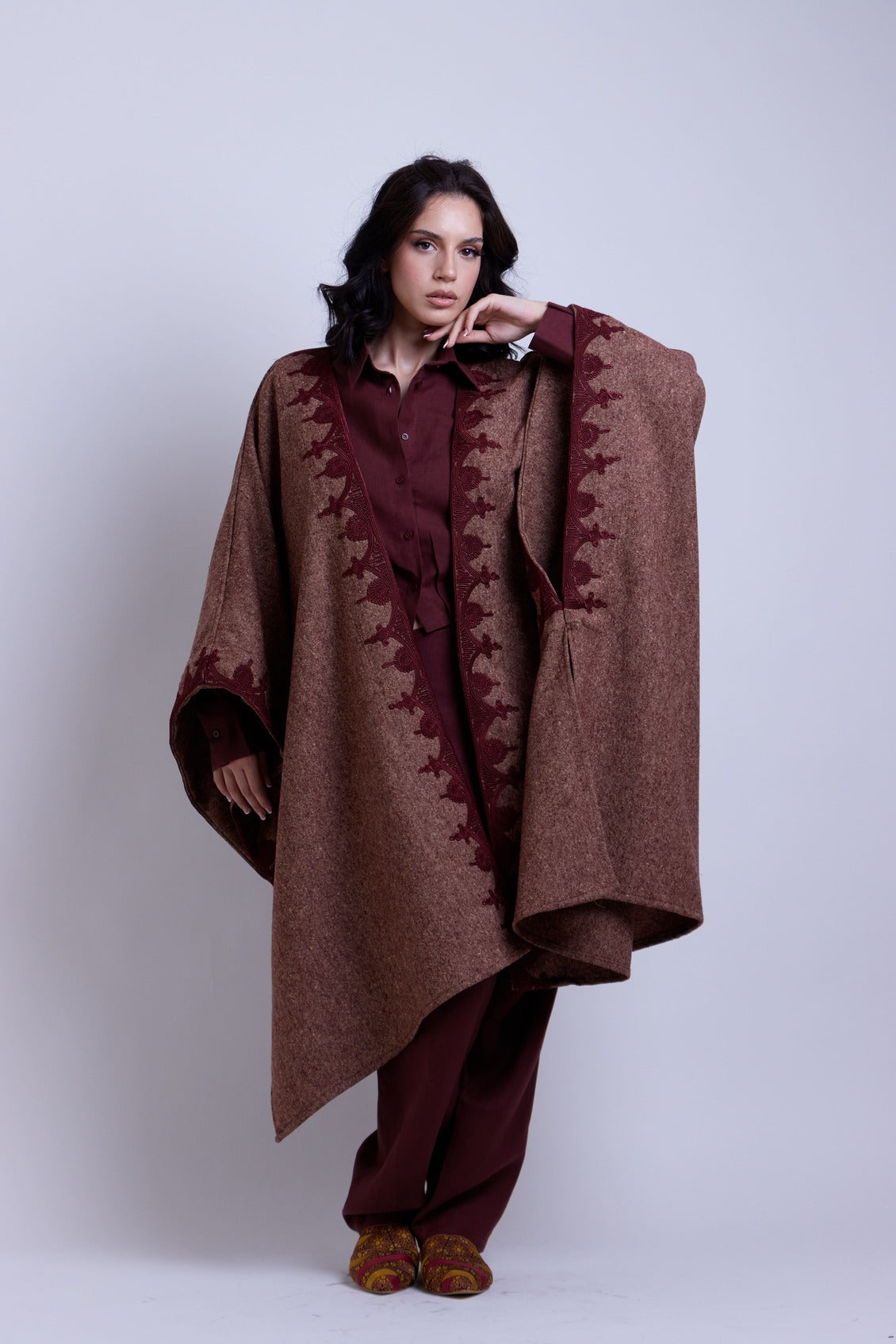 Sultana Cape - Burgundy