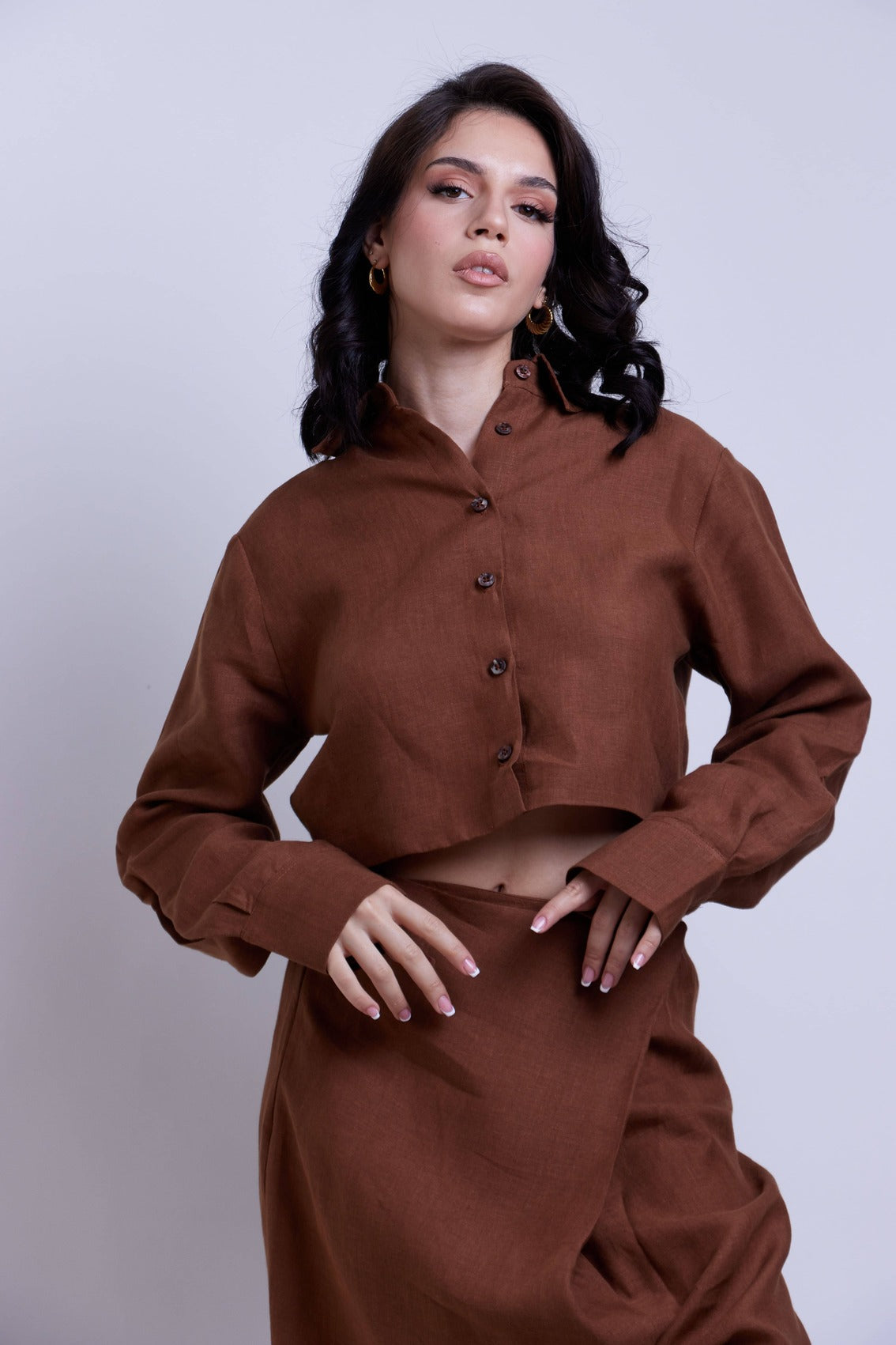 Elyanna Shirt-Choco