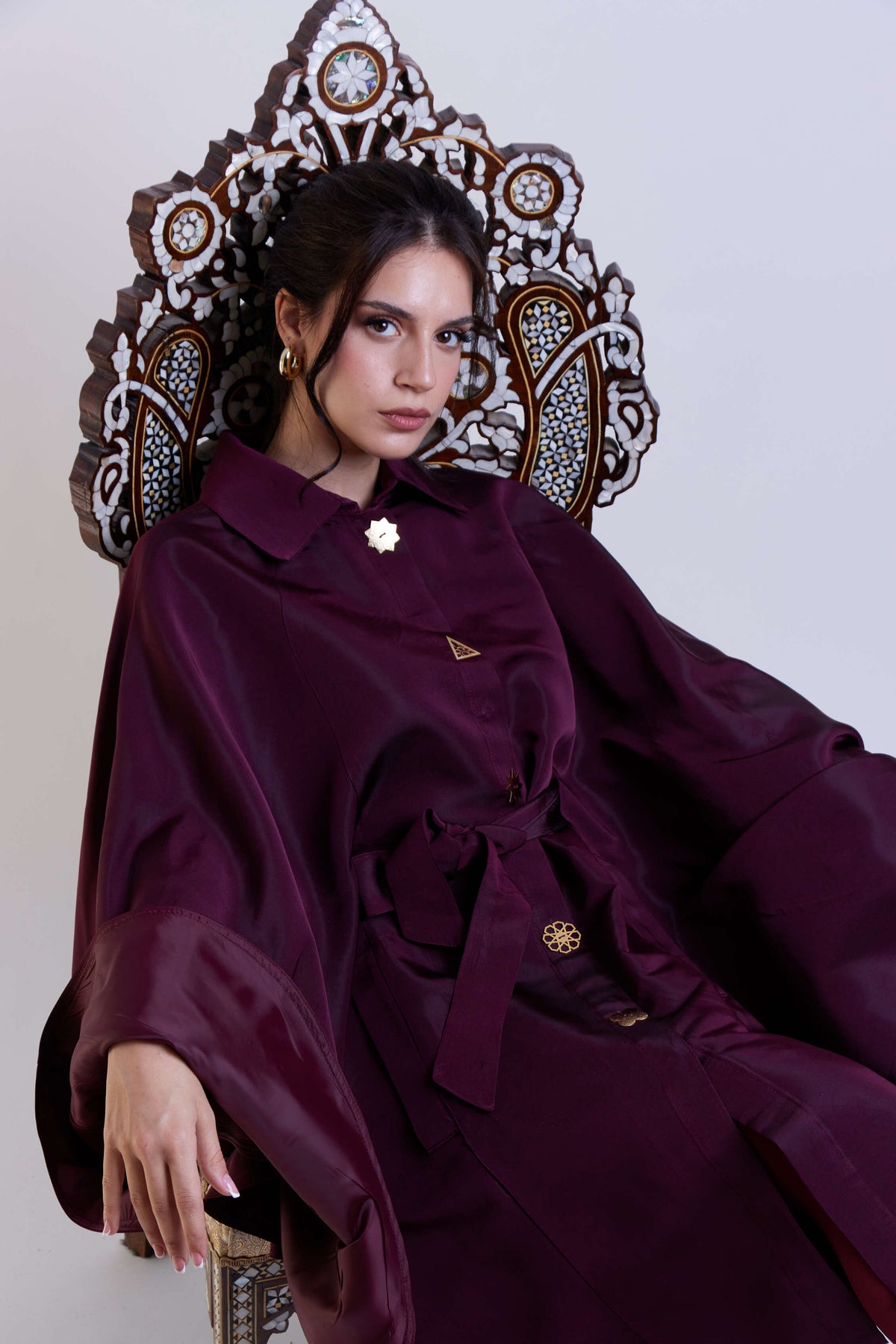 Marilyne Coat -Wine Red
