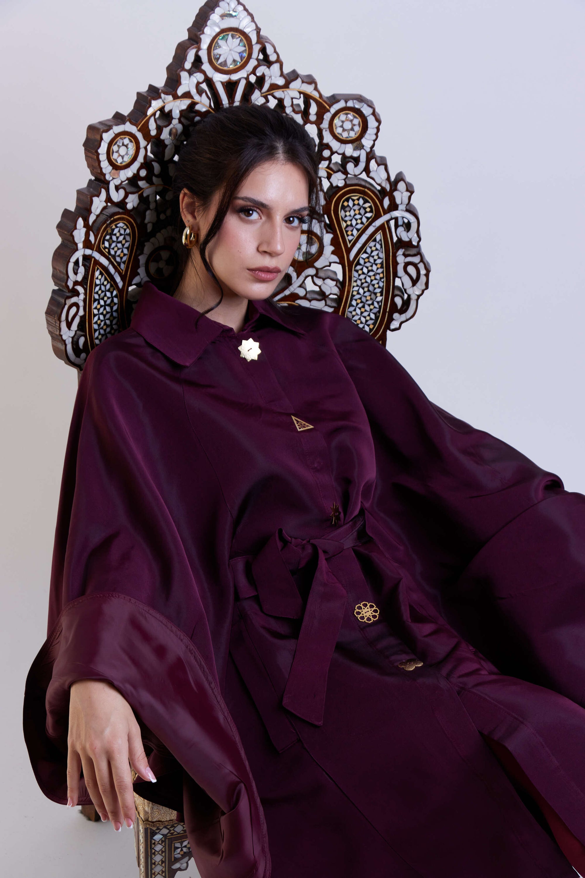 Marilyne Coat -Wine Red