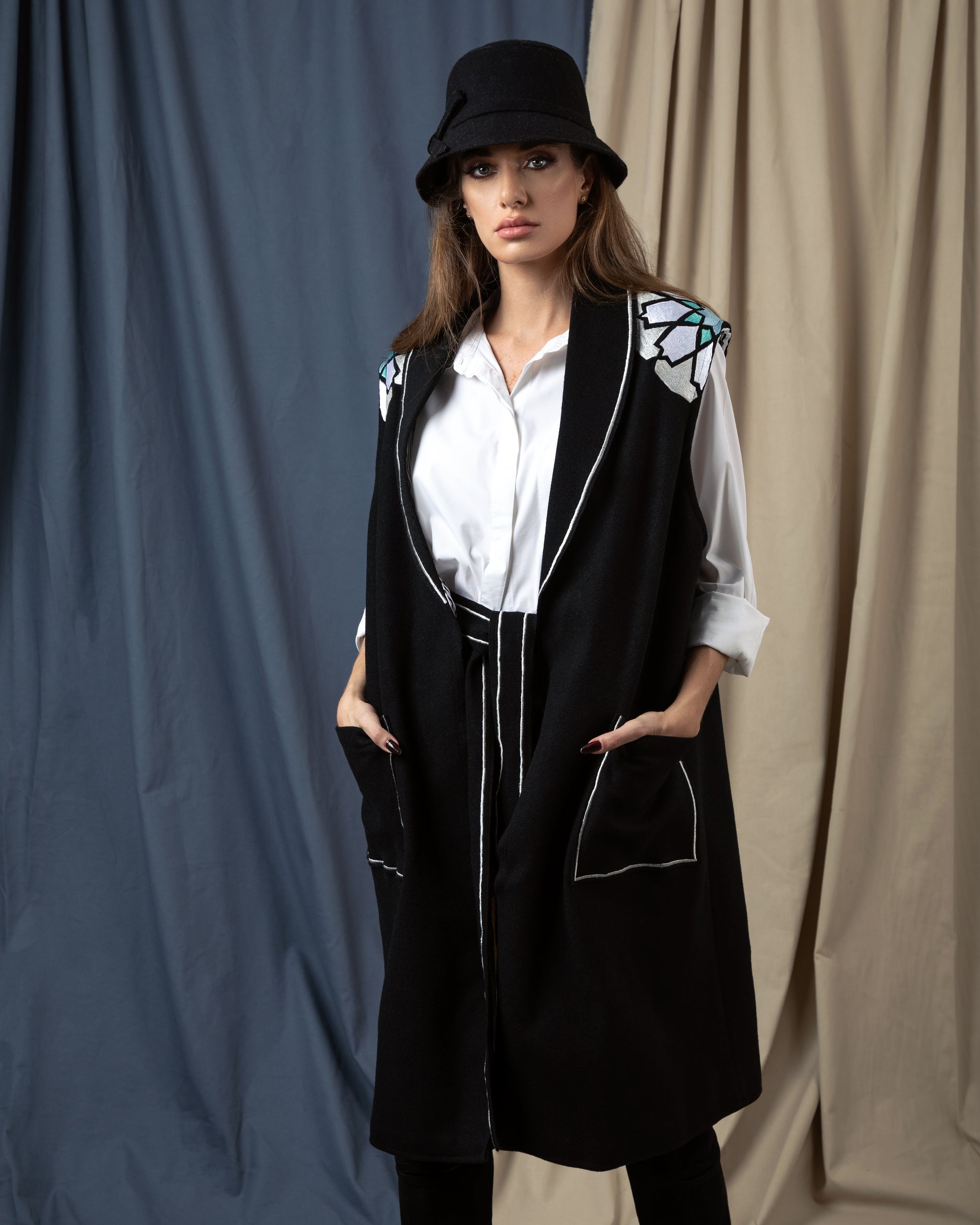 padded shoulder jacket